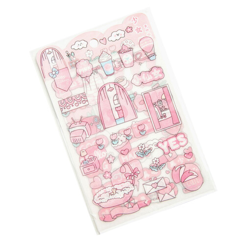 Glittering Matte Finish Sticker For Scrapbooking Journal-3