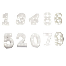Wedding Bar Wall Night Light Decorations RGB Number Light for Boy Girl Gift Birthday Christmas Wedding