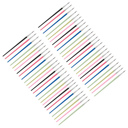 50Pieces Multipurpose Painting Brushes Set-16 pointed mixed col