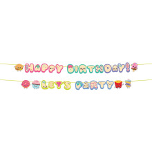 Kawaii Party Happy Birthday Party Banner Set