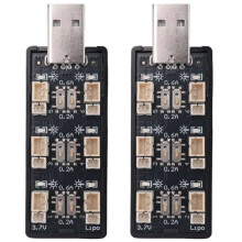 2st 6CH USB Till 3,7V-3,8V 1S LiHv Lipo Batteriladdningsadapterkort 5V 2A USB Batteriladdarkort för RC