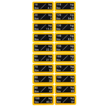 Accurate Weight Identification Sticker PVC Waterproof-No. 3