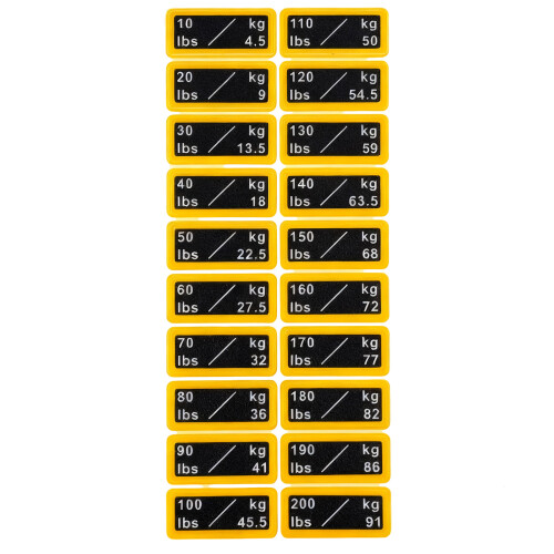 Accurate Weight Identification Sticker PVC Waterproof-No. 3