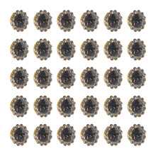 10 Graue Strass Knöpfe Sonnenblume Für Basteln