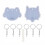 42Pièces Moules Résine Transparent Silicone Pour DIY Chat 1
