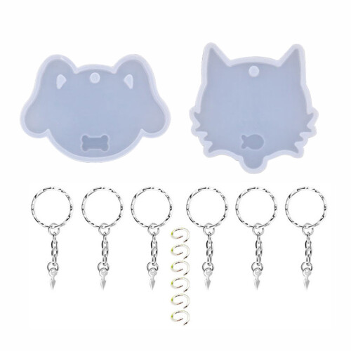 42Pièces Moules Résine Transparent Silicone Pour DIY Chat