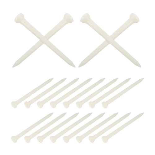 50St Unbreakbare Witte Golftees Met Glow Voor Driving Range Gebruik