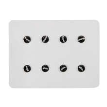 1 Piece Glass Mouse Skates Feet Pads Universal Small Round Dots Sticker DIY Mice Pad for Esports Gaming Mouse Color: A