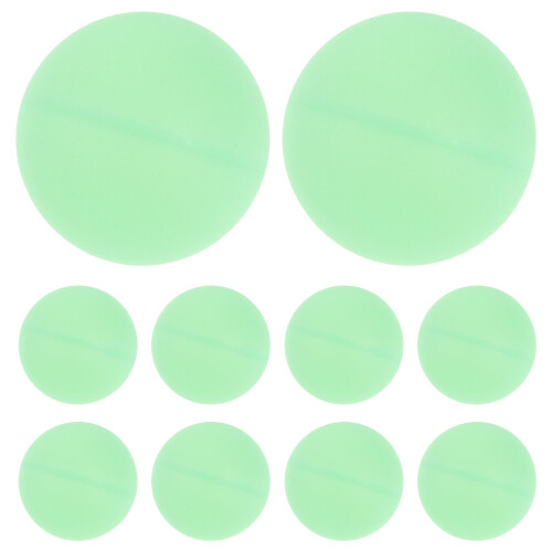 10Pcs White Glow Ping Pong Balls for Night Parties Durable PP Plastic