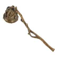 Vintage Metal Candle Snuffer Long Handle Floral Design for Home