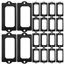 30Pcs Black Holders for Shelves Drawer File Organization