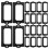 30Pcs Black Holders for Shelves Drawer File Organization 1