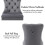 (Grey) Lux Velvet Upholstered Dining Chairs Set of 2 5