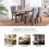 (Grey) Lux Velvet Upholstered Dining Chairs Set of 2 9