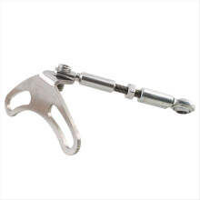 Verstellbare interne Wastegate-Halterung aus silberfarbenem Edelstahl für Turbo Bla