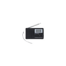 Tragbarer digitaler Vollband-Radioempfänger (AM/FM/SW/MW/LW) mit Wecker (9 kHz)