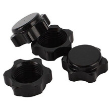 4 PeçAs Tampa Do Cubo da Roda de AlumíNio Capa Anti-Poeira 17 Mm Porca Sextavada para Carro 1/8 RC, Preto