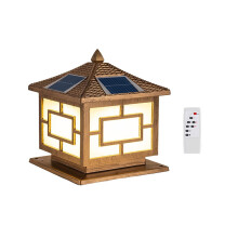 Wasserdichte LED-Solar-Säulenleuchte mit Fernbedienung für den Außenbereich, ideal für Garten und Te