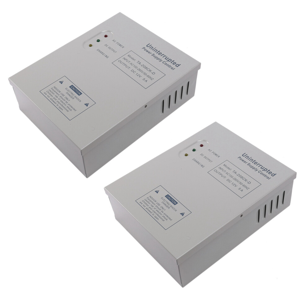 2X 208Ck-D Ac 110-240V 12V/5A Door Access Control System Switching Supply Power Ups Power Supply 6033720358148