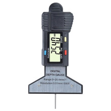 Tread Depth Gauge - Tire Measure, Precision Tester Digital Display 0.01mm Accuracy, Measuring Range 0-25.4mm