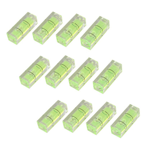 12Pcs 10X10X29mm Universal Square Bubble Spirit Level Tripod Measuring Camera