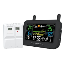 Multifunktionale digitale Wetterstation mit Farbbildschirm und Radiouhr