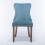 (Light Blue) Lux Velvet Tufted Kitchen Dining Chairs Set of 4 8