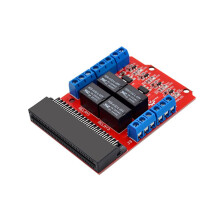 Microbit 4-Kanal-Relaismodul-Shield 5V High Trigger Programmierung Pädagogisches Lernmodul für Kinde