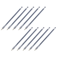 10 x Ersatz 49 cm 19,3 Zoll 6-teilige Teleskopantenne für Radio-TV