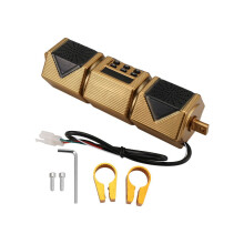 Motorrad-MP3-Player mit Lenkerlautsprecher, Musik, FM-Radio, wasserdicht, verstellbare Halterung, 12