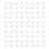 80 Pcs White Plastic 25mm Diameter Furniture Replacement Caster Wheel 1