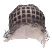 Gevlochten Pruikenkapje - Dubbele, Volledig Gehaakte Kanten Pruikenkap met Babyhaar - Ademende Kanten Kap voor Zwarte Vrouwen, Lijmloos Gevlochten