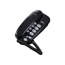 KXT-580 Tastentelefon mit Schnur, Wandmontage oder Tischmontage, Schwarz