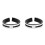 2X Motorcycle Exhaust Pipe Muffler Clamp Fixed Ring Support Bracket 110Mm 1