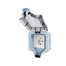 IP66-Außenverlängerungskabel, 16 A, regensichere Ladebuchse, wasserdichte Außensteckdose, EU-Stecker