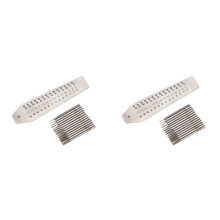 2X Set di Maschi e Filiere per Orologi, 14 Maschi per Viti da 0,7 mm A 2 mm, Microtipo Utensili per Filettatura per La Riparazione di Piastre e Alberi