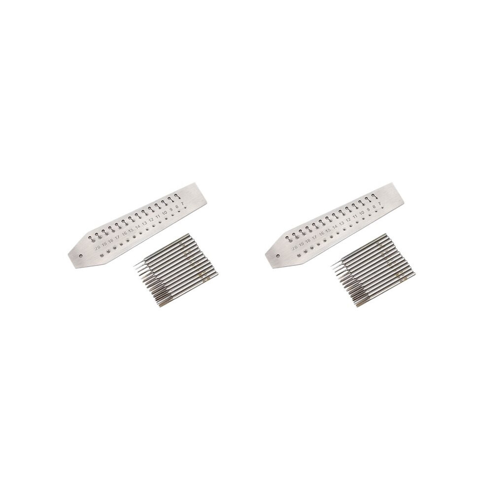 2X Watch Tap & Die Set,14 Taps Screwplate 0.7Mm 2Mm,Micro-Screw Thread Cutting Tools For Watch Plate& Arbor Repair 6032182324456