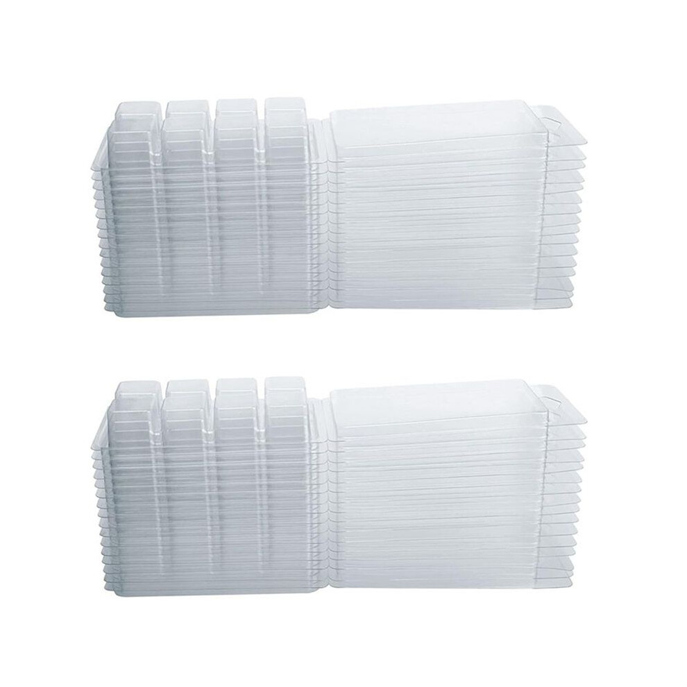 Wax Melt Containers-8 Cavity Clear Empty Plastic Wax Melt Molds-50 Packs Cubes Clamshells For Tarts Wax Melts 4711052545819