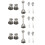 3X Egg Cracker Topper Set - Soft Hard Boiled Eggs Separator Tool - Include Spoons and Cups-Shell Remover 1