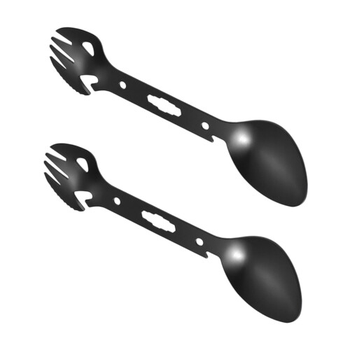 6-in-1-Utility-Edelstahl-Göffel, Löffel,-Schwarz 2