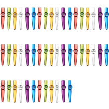 Farbiges Metall-Kazoo-Musikinstrument, Ideal Als Begleiter für Gitarre und Ukulele, Tolles Geschenk für Kinder und Musikliebhaber, 48-Teilig