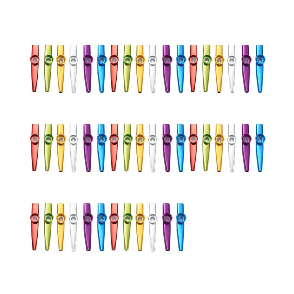 Colors Metal Kazoo Musical Instruments Good Companion For A Guitar Ukulele Great Gift For Kids Music Lovers 48Pcs 6033588816958