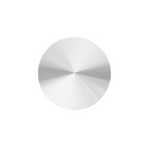 Tischbein mit Glasplattenadapter, Aluminium, rund, 50 x 8 mm, silber