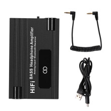 HIFI Headphone Amplifier Headphones Amp 3.5mm HiFi Stereo Audio Out Portable Headphones Amplifiers