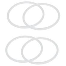 Silicone Gasket Sealing Ring for Pressure Cooker 22 cm Inner Diameter, 4 Pieces, Transparent