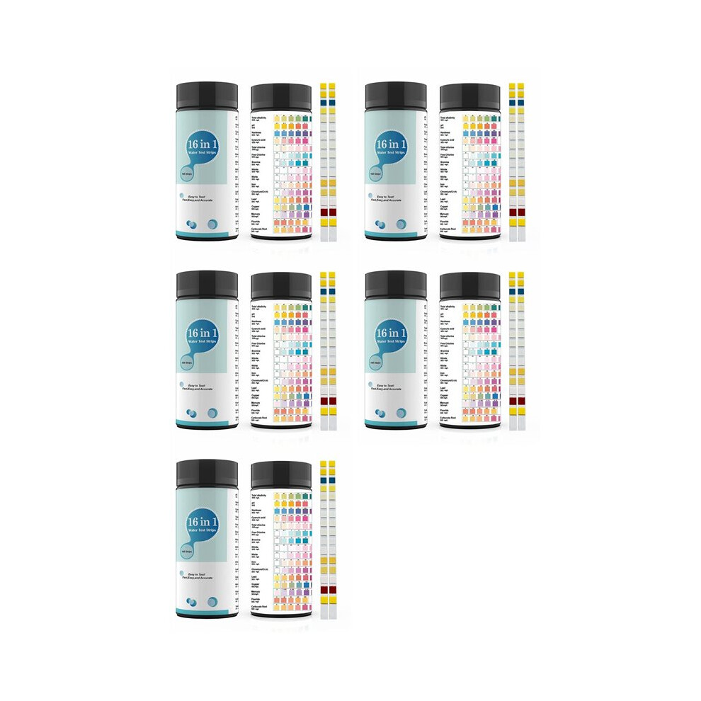 16 In 1 Water Test Kits,500Pcs Drinking Water Testing Strips,Tap And Well Water Test Strip&Etesting For Ph,Lead,Chlorine 4712591352609