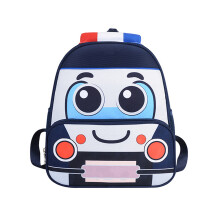 Verspielter Auto-Rucksack für Kinder, weich und-Marineblau