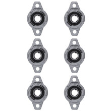 6X FL001 Zinklegering 12 mm Droeg Zelfinstellende Kussenbloklagerflens