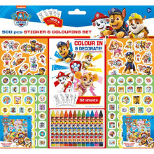 Paw Patrol Sticker & Colouring Set Including over 500 Stickers