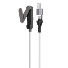 Snelle USB C-oplaadkabel van 65 W Ergonomische hoek-Wit